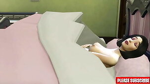 Japanese stepSon Fucks Japanese After His Cheek Ached And He Went To Bed Next To His Sharing The Bed Together - Family Sex Taboo