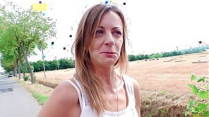 AMATEUR EURO - German Mature Gets Picked Up And Hard Fucked - Liss Longlegs