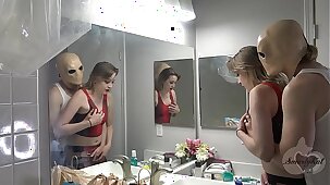 Son Tricks Mom for Halloween Sex and giant creampie - ft. The Cock Ninja