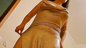 Horny mom let her lovers do everything to her after a couple of drinks. She got seduced in a bar, wearing just a short d