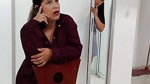 Busty stepmom having lesbian sex in her own bed - Porn in Spanish